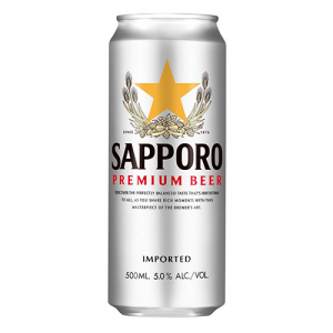 Sapporo Premium Draft Beer Can 500ml